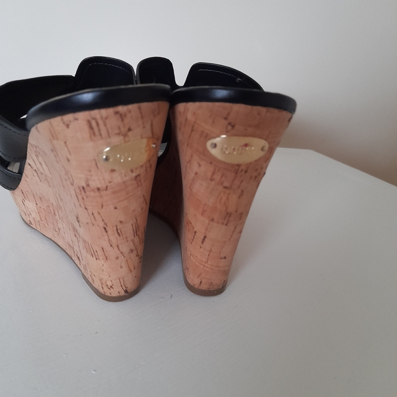 Guess Black Wedge Sandals - Picture 7 of 8